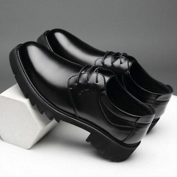 dress shoes england style fashion men genuine leather shoes,round toe thicken buttom business non-slip breathable oxford, Black
dress shoes england style fashion men genuine leather shoes,round toe thicken buttom business non-slip breathable oxford, Black