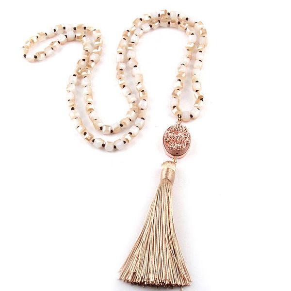 pendant necklaces bohemian tribal jewelry square glass knotted druzy link long tassel necklace 3 color, Silver
pendant necklaces bohemian tribal jewelry square glass knotted druzy link long tassel necklace 3 color, Silver