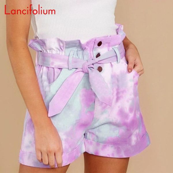 tie dye shorts women summer ruffle button front plus size high waist ladies harajuku cute green casual short pants women's, White;black
tie dye shorts women summer ruffle button front plus size high waist ladies harajuku cute green casual short pants women's, White;black