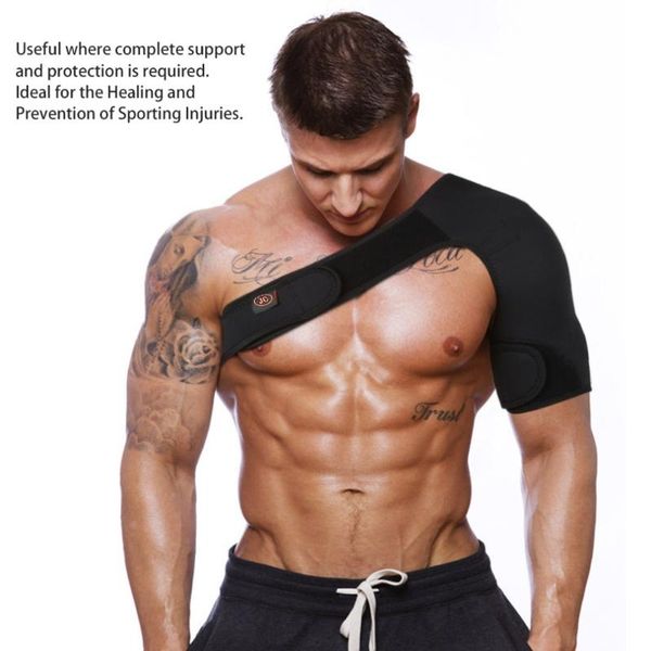 adjustable breathable neoprene shoulder support brace strap arthritis sports disloation pain black bandage men&women back, Black;blue
adjustable breathable neoprene shoulder support brace strap arthritis sports disloation pain black bandage men&women back, Black;blue