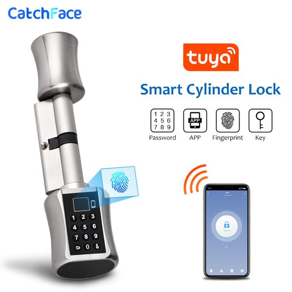 bluetooth fingerprint cylinder lock tuya app biometric electronic smart door lock digital keypad code keyless lock home/apartme
bluetooth fingerprint cylinder lock tuya app biometric electronic smart door lock digital keypad code keyless lock home/apartme