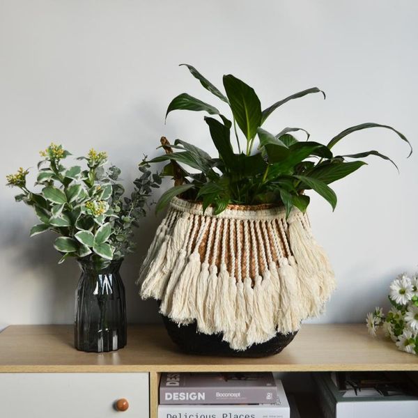storage baskets macrame tassel wicker basket handmade boho decor garden flower pot study room rattan home organizer woven
storage baskets macrame tassel wicker basket handmade boho decor garden flower pot study room rattan home organizer woven