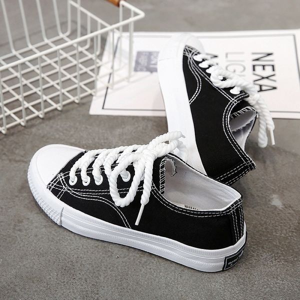 dress shoes women casual fashion spring summer canvas sneakers platform vulcanize zapatillas mujer 133c, Black
dress shoes women casual fashion spring summer canvas sneakers platform vulcanize zapatillas mujer 133c, Black