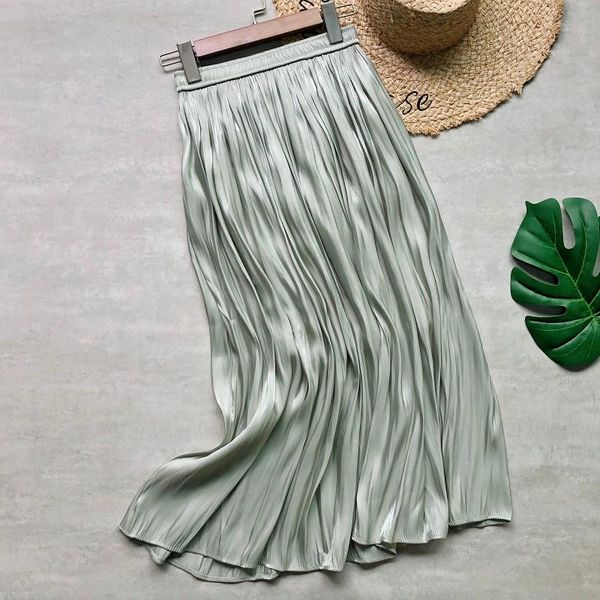 skirts summer women midi fashion shiny pleated bling high waist korean style pearl luster mid-calf casual, Black
skirts summer women midi fashion shiny pleated bling high waist korean style pearl luster mid-calf casual, Black