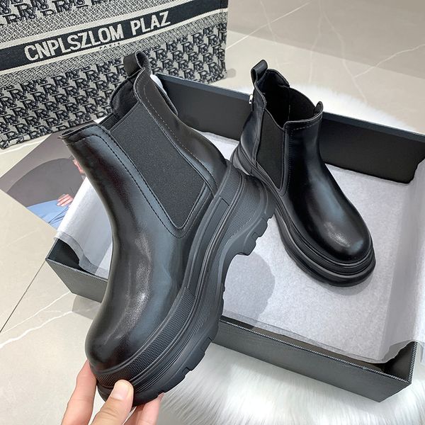 thick bottom high heels platform boots slip on patchwork ankle boots women shoes woman solid leather autumn winter boots, Black
thick bottom high heels platform boots slip on patchwork ankle boots women shoes woman solid leather autumn winter boots, Black