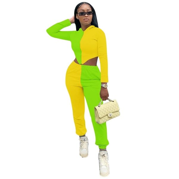 ins recommend style 2 color patchwork tracksuit women two piece sets zipper asymmetry coats jacket harem pants 210525, White
ins recommend style 2 color patchwork tracksuit women two piece sets zipper asymmetry coats jacket harem pants 210525, White