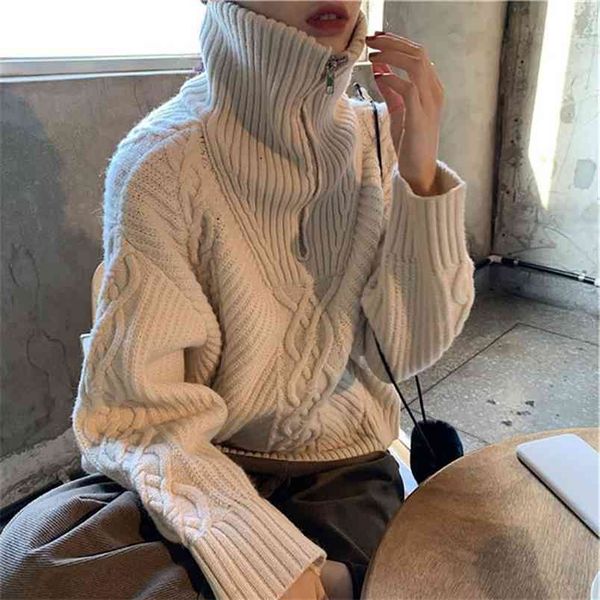 sweater women knitted turtleneck autumn winter ladies korean female long sleeve jumper warm cloths 210427, White;black
sweater women knitted turtleneck autumn winter ladies korean female long sleeve jumper warm cloths 210427, White;black