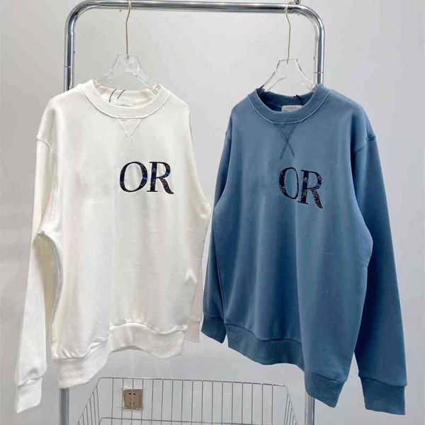 2022 factory wholesale new high version autumn winter di + heavy industry embroidery thread round neck sweater for couples men and women wit, Black
2022 factory wholesale new high version autumn winter di + heavy industry embroidery thread round neck sweater for couples men and women wit, Black