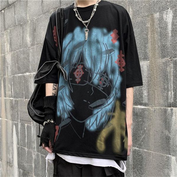 men's t-shirts student harajuku tshirt streetwear men dark style cartoon summer loose oversized high street cool t shirt fashion male, White;black
men's t-shirts student harajuku tshirt streetwear men dark style cartoon summer loose oversized high street cool t shirt fashion male, White;black