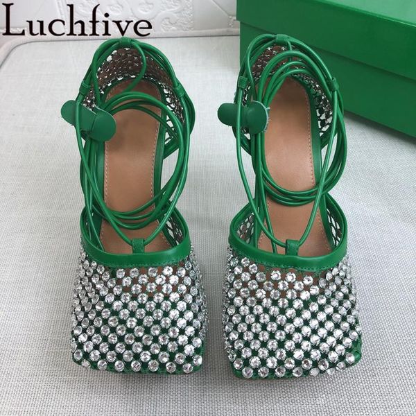 dress shoes lace up crystals sandals mesh rhinestones woman high heels party summer green genuine leather women, Black
dress shoes lace up crystals sandals mesh rhinestones woman high heels party summer green genuine leather women, Black