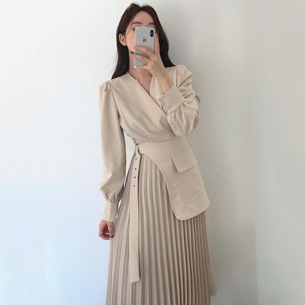 casual dresses elegant blouse pleated stitching dress female fashion self-cultivation lace vestidos retro v-neck femme office ladies, Black;gray
casual dresses elegant blouse pleated stitching dress female fashion self-cultivation lace vestidos retro v-neck femme office ladies, Black;gray