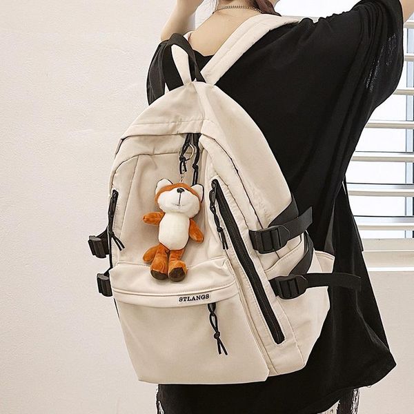 backpack large capacity solid color fashion couple travel nylon college students, schoolbags, men's and women's
backpack large capacity solid color fashion couple travel nylon college students, schoolbags, men's and women's