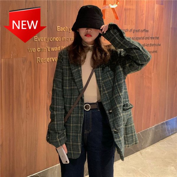suits fresh female stylish ladies blazers plus size chic green all-match chess, White;black
suits fresh female stylish ladies blazers plus size chic green all-match chess, White;black