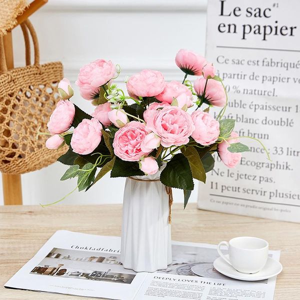 decorative flowers & wreaths 5 heads/ 1 bunch artificial party silk fake peonies for home chrismas diy wedding decoration bouquet
decorative flowers & wreaths 5 heads/ 1 bunch artificial party silk fake peonies for home chrismas diy wedding decoration bouquet