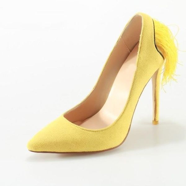 dress shoes suede fringed high heel pointed toe thin heels selling yellow woman pumps slip-on stiletto sexy, Black
dress shoes suede fringed high heel pointed toe thin heels selling yellow woman pumps slip-on stiletto sexy, Black