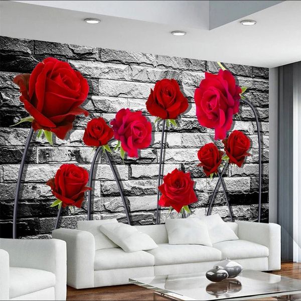 custom 3d wallpaper romantic fresh red rose vintage brick mural living room bedroom background wall waterproof
custom 3d wallpaper romantic fresh red rose vintage brick mural living room bedroom background wall waterproof