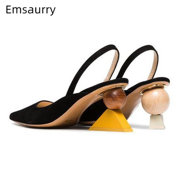 unique building block heels women back strap cover toe suede asymmetrical fashion catwalk gladiator sandals, Black
unique building block heels women back strap cover toe suede asymmetrical fashion catwalk gladiator sandals, Black