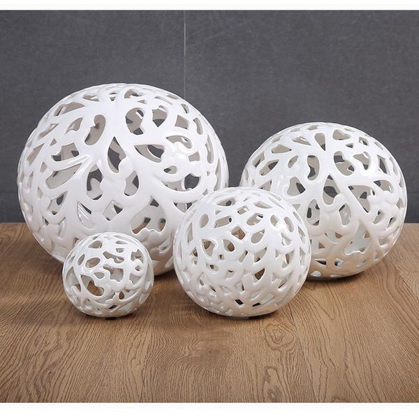 decorative objects & figurines european-style hollow ceramic spherical crafts deskornaments white round ball tv counter living room
decorative objects & figurines european-style hollow ceramic spherical crafts deskornaments white round ball tv counter living room