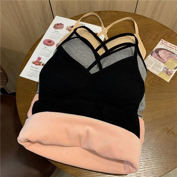 women's tanks & camis warm camisole cross beautiful back in autumn and winter with plush thickening bottoming jacket girl was thin, White
women's tanks & camis warm camisole cross beautiful back in autumn and winter with plush thickening bottoming jacket girl was thin, White