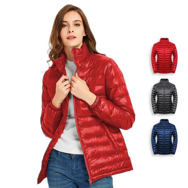 women's down jacket solid color long sleeved coat new white goose down cotton clothes zipper placket coat autumn winter thickened warm, Black
women's down jacket solid color long sleeved coat new white goose down cotton clothes zipper placket coat autumn winter thickened warm, Black