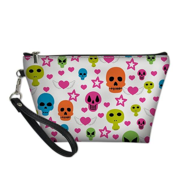 personalized printed ladies makeup bag zipper pu fabric colorful skull pattern for teens girls travel cosmetic bags & cases
personalized printed ladies makeup bag zipper pu fabric colorful skull pattern for teens girls travel cosmetic bags & cases