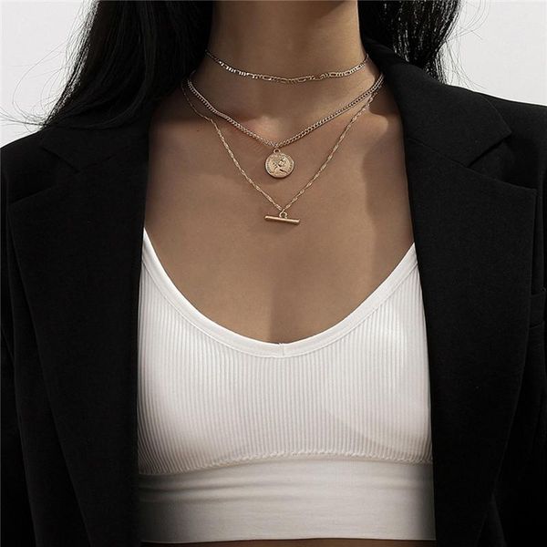 chains classic retro multi-layer tassel clavicle female jewelry chain fashion personality portrait embossed short rod pendant necklace, Silver
chains classic retro multi-layer tassel clavicle female jewelry chain fashion personality portrait embossed short rod pendant necklace, Silver