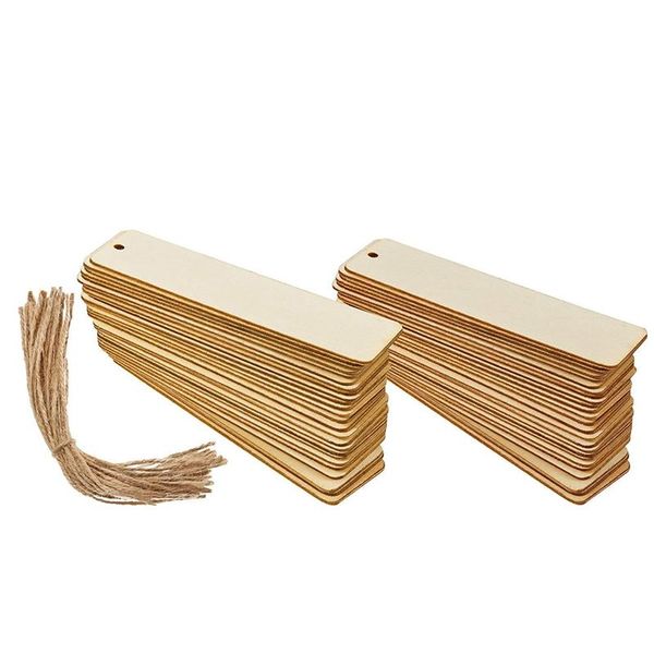 bookmark wood blank bookmarks diy wooden craft unfinished hanging tags ornaments with holes and ropes (36 pcs)
bookmark wood blank bookmarks diy wooden craft unfinished hanging tags ornaments with holes and ropes (36 pcs)