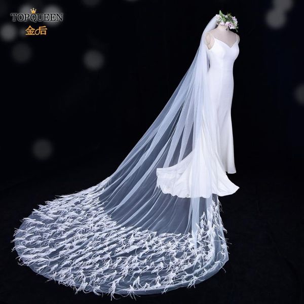 bridal veils ueen v22 luxury cathedral pearl feather veil designer cut edge 3m long white ivory with comb, Black 
bridal veils ueen v22 luxury cathedral pearl feather veil designer cut edge 3m long white ivory with comb, Black