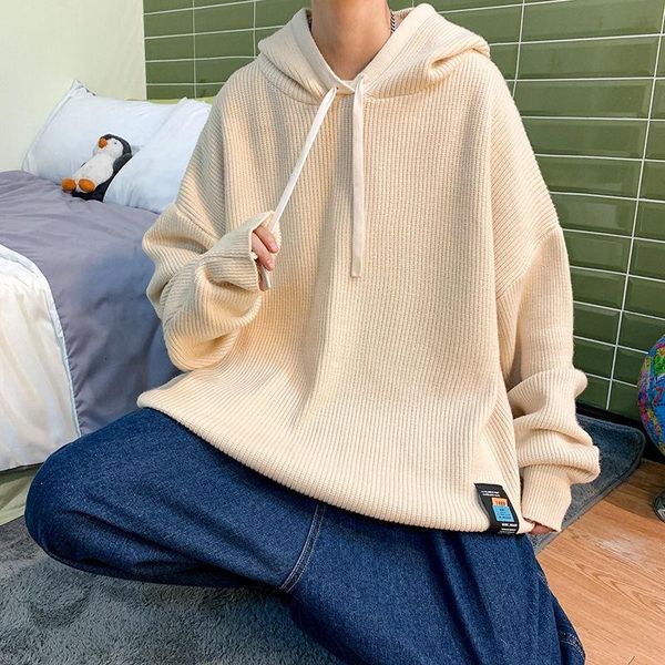 men's sweaters 2021 men sweater oversize harajuku pullover warm male knitted men's clothing 5xl solid color hooded winter, White;black
men's sweaters 2021 men sweater oversize harajuku pullover warm male knitted men's clothing 5xl solid color hooded winter, White;black