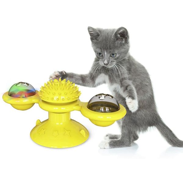 cat toys pet fun toy turn windmill turntable plastic washable with suction cup beauty massage brush
cat toys pet fun toy turn windmill turntable plastic washable with suction cup beauty massage brush