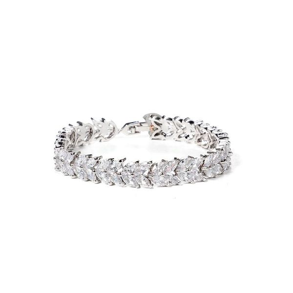 charm bracelets chenglong the leaves cz party and wedding bracelet in rhodium cover, Golden;silver
charm bracelets chenglong the leaves cz party and wedding bracelet in rhodium cover, Golden;silver