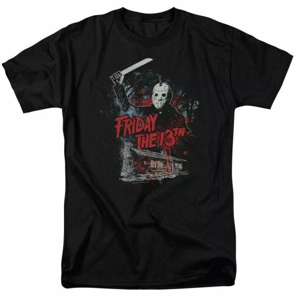 friday the 13th cabin t shirt licensed horror movie retro classic tee new black, White;black
friday the 13th cabin t shirt licensed horror movie retro classic tee new black, White;black