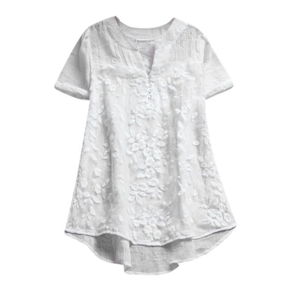 women's blouses & shirts embroidery flower white shirt ladies casual short sleeve o-neck loose button tunic blusas elegantes women
women's blouses & shirts embroidery flower white shirt ladies casual short sleeve o-neck loose button tunic blusas elegantes women
