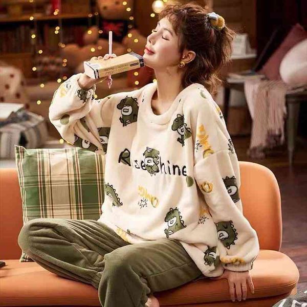 pj sets winter flannel womens sleepwears pajamas lounge wear long sleeve trousers pijamas pyjamas home clothes kawaii, Black;red
pj sets winter flannel womens sleepwears pajamas lounge wear long sleeve trousers pijamas pyjamas home clothes kawaii, Black;red
