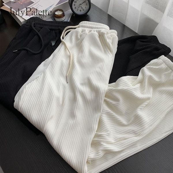 women's pants & capris julypalette winter autumn knitted wide leg women korean solid high waist drape loose elastic lace up trousers 20, Black;white
women's pants & capris julypalette winter autumn knitted wide leg women korean solid high waist drape loose elastic lace up trousers 20, Black;white