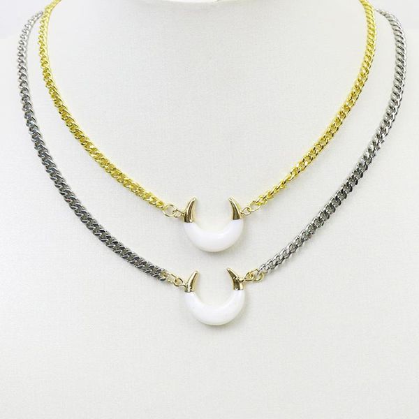 chains 5 strands shelll crescent pendants accessories white pendant necklace fashion jewelry women 9838, Silver
chains 5 strands shelll crescent pendants accessories white pendant necklace fashion jewelry women 9838, Silver