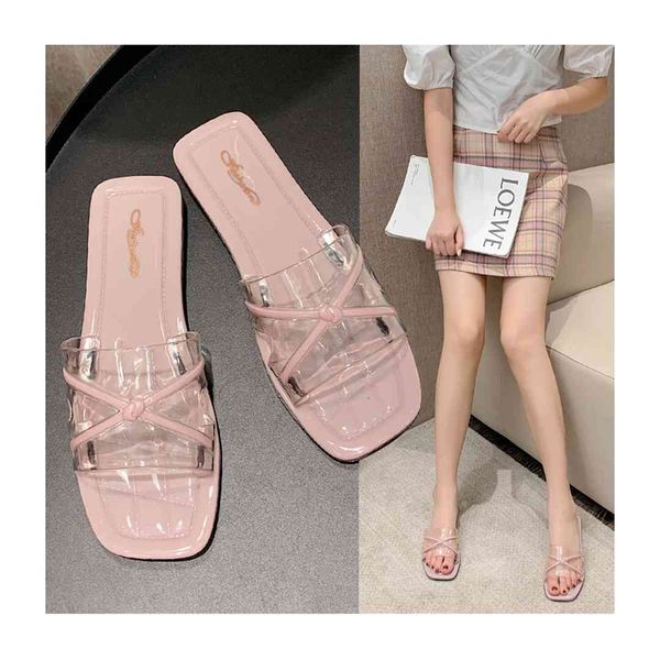 transparent ladies shoes summer spring popular confortable sandal for woman slippers, Black
transparent ladies shoes summer spring popular confortable sandal for woman slippers, Black
