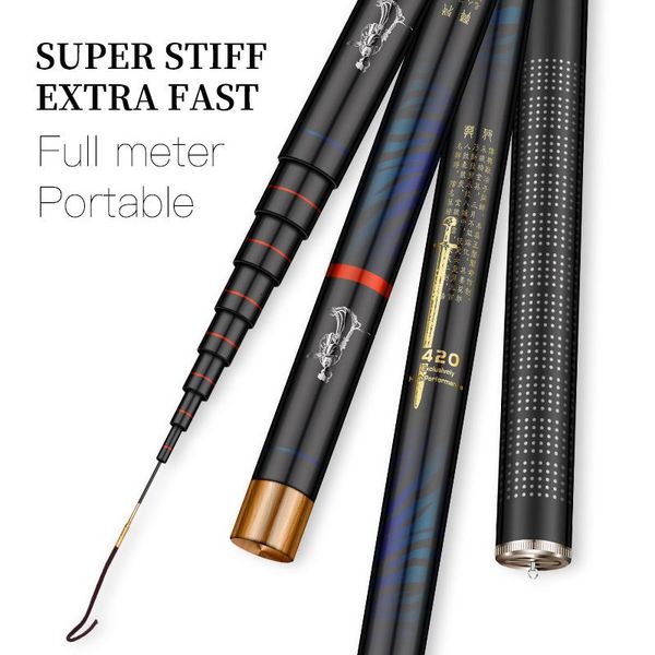 boat fishing rods jinsong moye-swordsman super stiff tele pole extra-fast carbon 2.7m3.0m3.6m4.5m stream rod light weight
boat fishing rods jinsong moye-swordsman super stiff tele pole extra-fast carbon 2.7m3.0m3.6m4.5m stream rod light weight