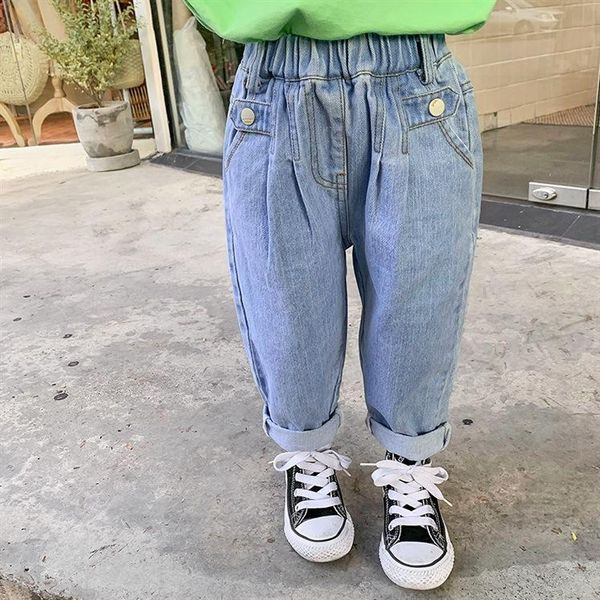 kids loose jeans spring autumn new girls fashion casual pants children clothes children design jeans, Blue
kids loose jeans spring autumn new girls fashion casual pants children clothes children design jeans, Blue