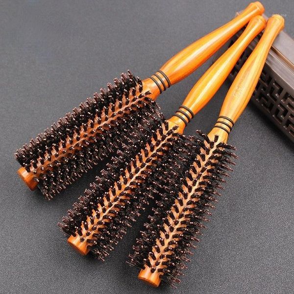 pig's mane comb pear hair styling solid wood curly perm cylinder rolling brushes1, Silver
pig's mane comb pear hair styling solid wood curly perm cylinder rolling brushes1, Silver