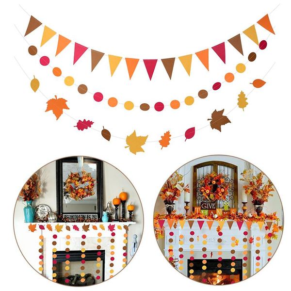 party decoration 1setautumn leaf maple thanksgiving flag pull banner paper circle string wall fireplace holiday
party decoration 1setautumn leaf maple thanksgiving flag pull banner paper circle string wall fireplace holiday