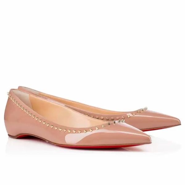 fashion dress shoe women's red bottom anjalina ballet flats comfort pointed toe lady spikes red sole ballerinas shoes party,wedding eu3, Black
fashion dress shoe women's red bottom anjalina ballet flats comfort pointed toe lady spikes red sole ballerinas shoes party,wedding eu3, Black