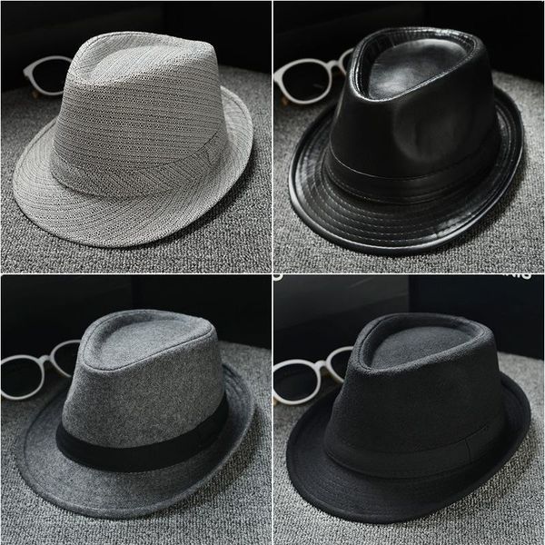 man women jazz hats wide brim panama beach causual fedoras caps men cap male female immitation leather, Blue;gray
man women jazz hats wide brim panama beach causual fedoras caps men cap male female immitation leather, Blue;gray