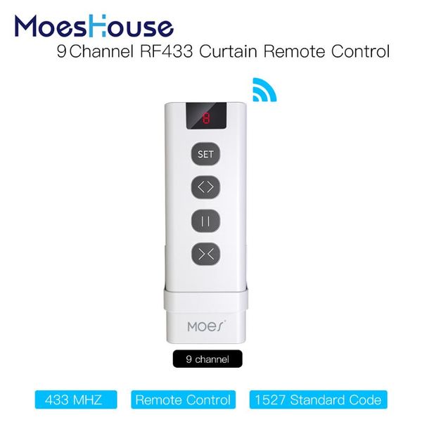 smart home control 9 channel rf433 remote for wifi curtain switch rf roller blinds module battery powered accessories emitter
smart home control 9 channel rf433 remote for wifi curtain switch rf roller blinds module battery powered accessories emitter