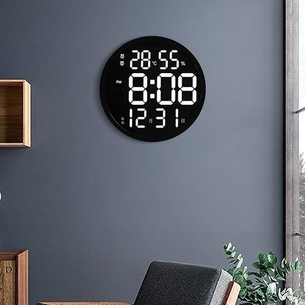inches wall clock led large mute digital temperature and humidity electronic clocks modern design watch home decoration
inches wall clock led large mute digital temperature and humidity electronic clocks modern design watch home decoration