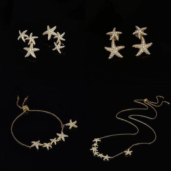 s925 sterling silver starfish ear clip studs temperament necklace and bracelet simple personality fashion luxury jewelry monaco earrings gif, Golden;silver
s925 sterling silver starfish ear clip studs temperament necklace and bracelet simple personality fashion luxury jewelry monaco earrings gif, Golden;silver