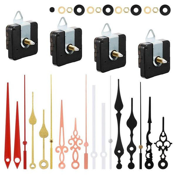 repair tools & kits 4 pcs wall quartz clock movement diy mechanism parts replacement with 6 different pairs hands and motor kit
repair tools & kits 4 pcs wall quartz clock movement diy mechanism parts replacement with 6 different pairs hands and motor kit