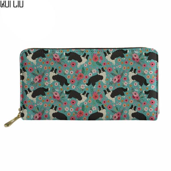 wallets customized women cartoon border collie print ladies florals pattern organizer wallet females long leather purse, Red;black
wallets customized women cartoon border collie print ladies florals pattern organizer wallet females long leather purse, Red;black