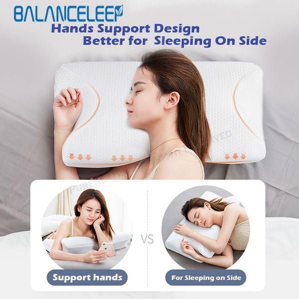 balanceleep 14cm orthopedic pillow memory foam contour cervical neck pain remedial for side back stomach sleepers
balanceleep 14cm orthopedic pillow memory foam contour cervical neck pain remedial for side back stomach sleepers