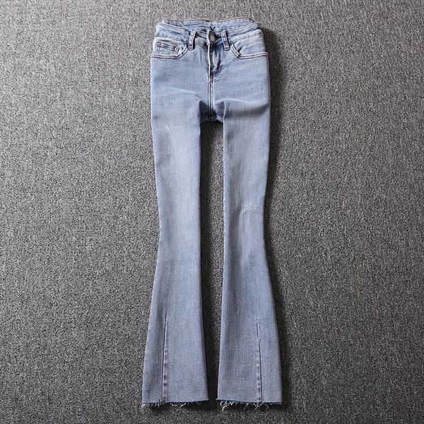 women's jeans 2021 summer denim women high waist slim flare solid ankle length street wear female pant quality, Blue
women's jeans 2021 summer denim women high waist slim flare solid ankle length street wear female pant quality, Blue